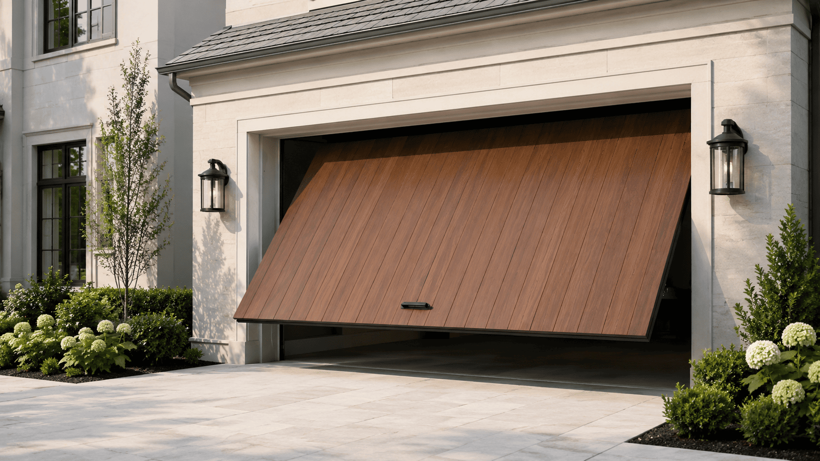 Garage door repair in progress — Elwood